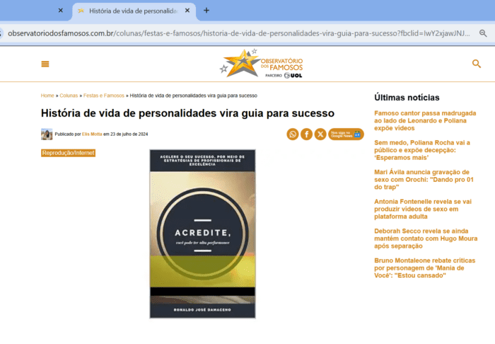 Livro Acredite, Você Pode Ter Alta Performance