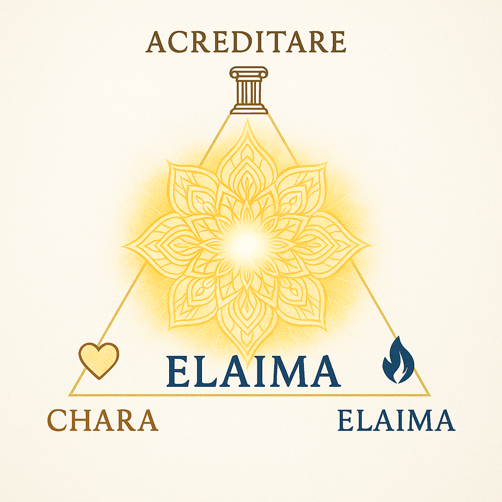 Acreditare, Chara e Elaima