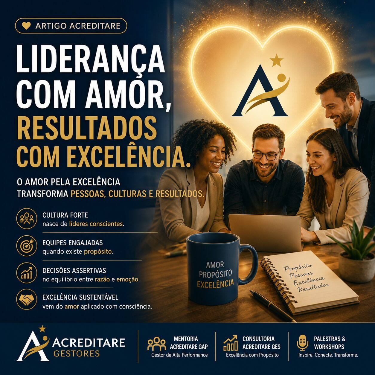 Por que liderança precisa desenvolver o Amor pela Excelência