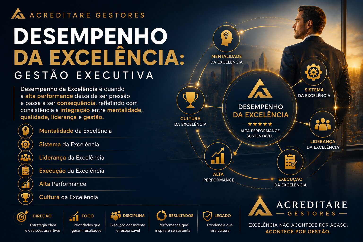Desempenho da Excelência da Acreditare Gestores