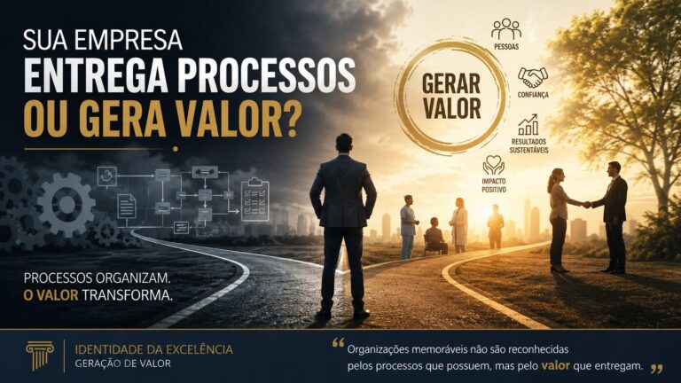 Sua empresa entrega processos ou gera valor?